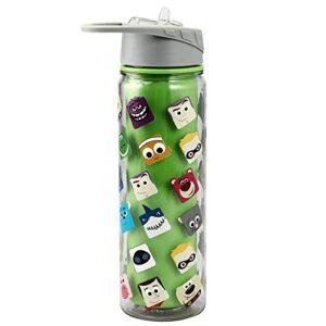 Bioworld Disney Pixar Multi Character Heads Pattern Green 16 Ounces Double Wall Tritan