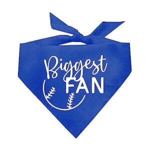 biggest fan baseball dog bandana (royal, os 540)