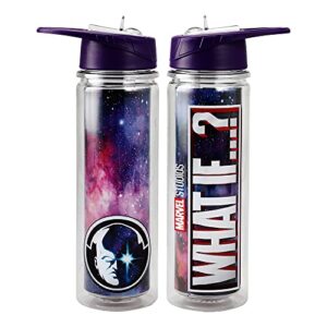 bioworld marvel what if? 16oz. double wall water bottle