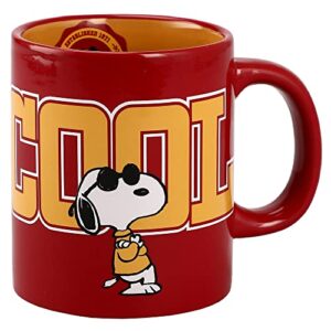 Bioworld Peanuts Joe Cool Red 16 oz Ceramic Mug