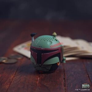 Bitty Boomers Star Wars: Book of Boba Fett - Boba Fett Mini Bluetooth Speaker, Olive Green, 2.3 inches