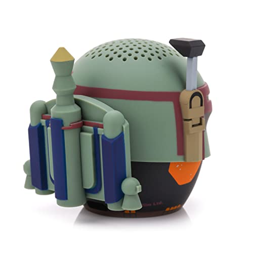 Bitty Boomers Star Wars: Book of Boba Fett - Boba Fett Mini Bluetooth Speaker, Olive Green, 2.3 inches