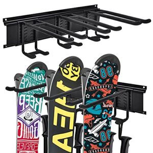 mengxiang ski wall rack 6 pairs of ski storage rack wall mount snowboard rack for home and garage skiing storage mount holds up to 300lbs