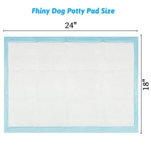 Fhiny Rabbit Pee Pads, 18" x 24" 50 PCS Guinea Pig Disposable Cage Liner Leak-Proof Super Absorbent Potty Training Pad with Quick-Dry Surface for Bunny Cat Puppy or Other Small Animals