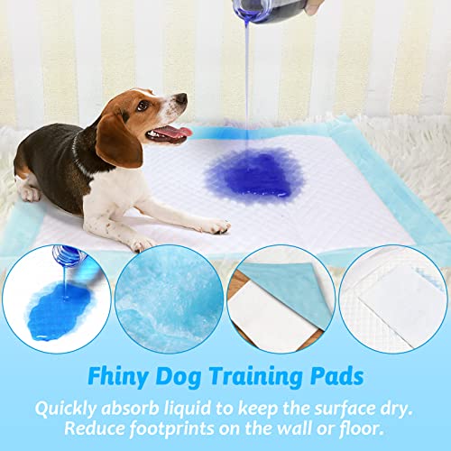 Fhiny Rabbit Pee Pads, 18" x 24" 50 PCS Guinea Pig Disposable Cage Liner Leak-Proof Super Absorbent Potty Training Pad with Quick-Dry Surface for Bunny Cat Puppy or Other Small Animals