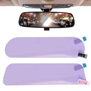 GreceYou 1pc Car Rearview Mirror Anti-Glare Film Car Interior Rearview Mirror Anti-reflective Protective film Anti-Scratch HD Nano Clear Protective Sticker Film for Safe Driving (Style 2)