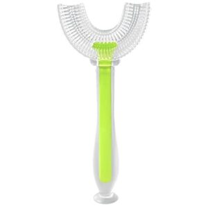 kids u shaped toothbrush - 360 u-shaped toothbrush for toddlers ages 2-8 years old