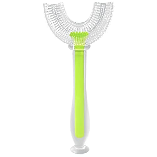 Kids U Shaped Toothbrush - 360 U-Shaped Toothbrush for Toddlers Ages 2-8 Years Old