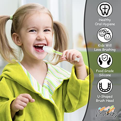 Kids U Shaped Toothbrush - 360 U-Shaped Toothbrush for Toddlers Ages 2-8 Years Old