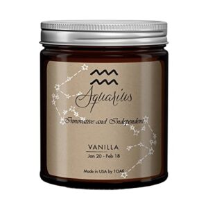 1oak aquarius candle - zodiac candle - aquarius gifts for women - zodiac gifts - astrology gifts for women - february birthday gifts for women - aquarius birthday gifts