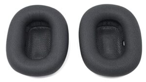 zotech replacement leather, memory foam and magnet ear cushions ear pad covers for airpods max headphones (black)