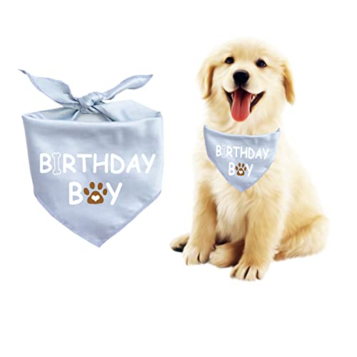 Dog Birthday Bandana Dog Birthday Boy Girl Dog Birthday Supplies for Small Medium Large Pet（Small）