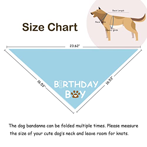 Dog Birthday Bandana Dog Birthday Boy Girl Dog Birthday Supplies for Small Medium Large Pet（Small）