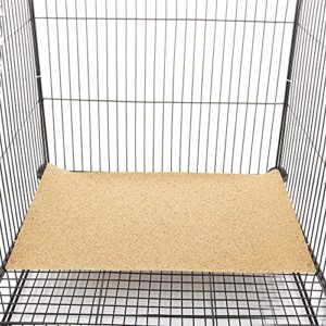 20 PCS Gravel Paper for Bird cage,10 x16 Inch Bird cage Liner Paper-Gravel Paper Special for Bird Cage in sea Sand,Parrot Cage Sandpapers Cushion Pad Pet Animal Bedding Accessories(20PCS 10 x16 Inch)