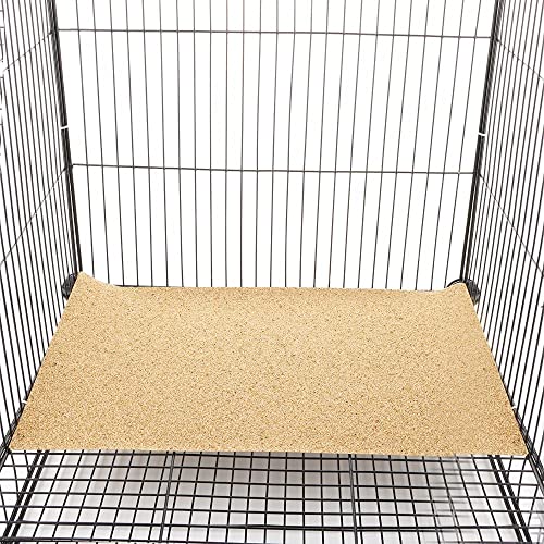 20 PCS Gravel Paper for Bird cage,10 x16 Inch Bird cage Liner Paper-Gravel Paper Special for Bird Cage in sea Sand,Parrot Cage Sandpapers Cushion Pad Pet Animal Bedding Accessories(20PCS 10 x16 Inch)