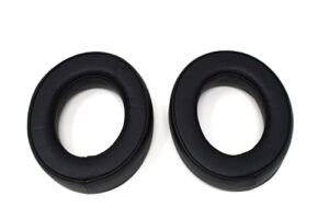 zotech replacement leather ear cushions ear pad covers for corsair hs50 pro hs60 hs70 headphone (black)