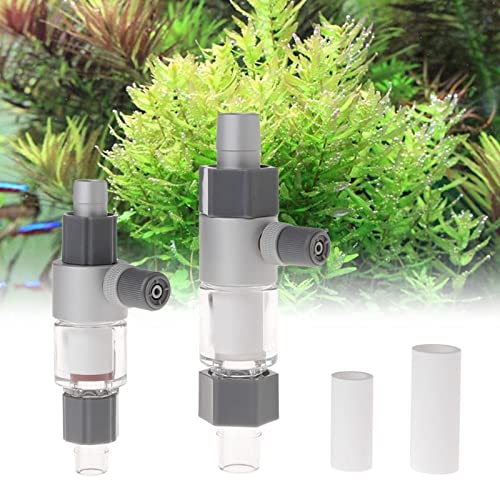 QANVEE Inline CO2 Atomizer Diffuser Aquarium Planted Tanks Aquascape (M2 (16/22MM))