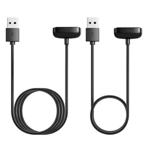 awinner 2 pack compatible for fitbit charge 6/charge 5/luxe smartwatch cable charger