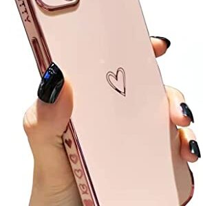 LUTTY Compatible with iPhone 13 Case Cute, Soft Tup Phone Cases for Women, [Full Reinforced Camera Protection] & [Raised Corners Bumper] Cover for 13 (6.1 Inch) -Candy Pink