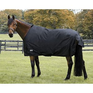 rider's international by dover saddlery heavyweight turnout blanket, size 80, black