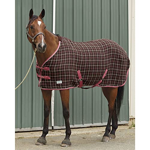 Rider's International by Dover Saddlery Chill Chaser, Size 80, Mahogany Rose Plaid