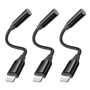 usb type c to 3.5mm female headphone jack adapter, (3 pack) usb c to aux audio dongle cable cord compatible with samsung galaxy s23 s23+ s22 s21 s20 ultra s10 s9 plus, note 20 10, pixel xl, ipad pro