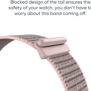 Nylon Sport Loop Bands for Apple Watch Band 38mm 40mm 41mm 42mm 44mm 45mm, Pink Sand Adjustable Stretchy Elastic Braided Strap Wristband Replacement for iWatch Series 9 8 7 6 SE 5 4 3 2 1 Women/Men