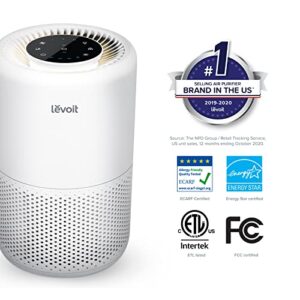 LEVOIT Air Purifiers for Home, Smart WiFi Alexa Control & Air Purifier for Home Bedroom, HEPA Fresheners Filter Small Room Cleaner with Fragrance Sponge, 1 Pack, White