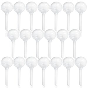 ojyudd 20 pcs plant watering bulbs,clear automatic watering globes,plastic watering balls for plant indoor outdoor,garden water device