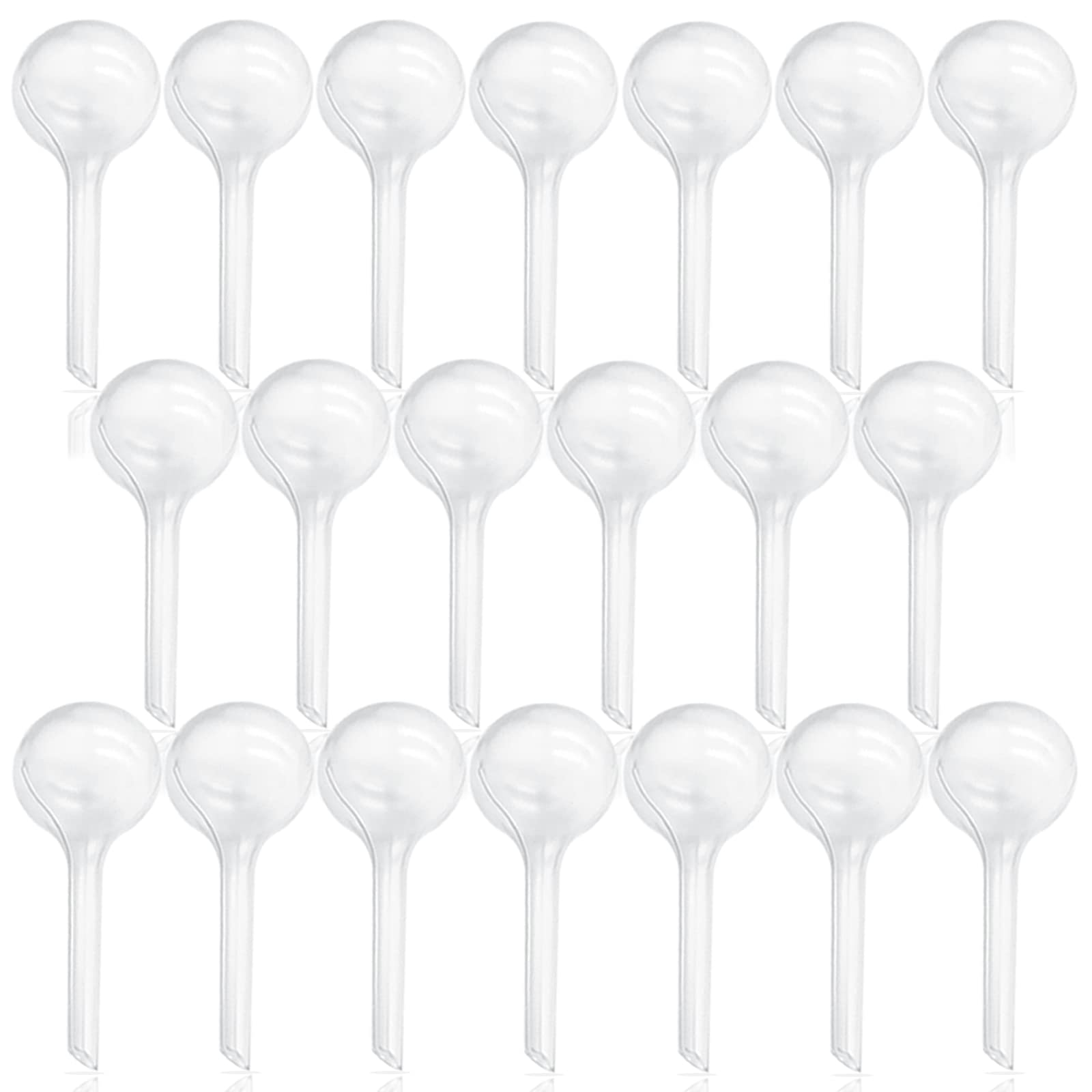 OJYUDD 20 Pcs Plant Watering Bulbs,Clear Automatic Watering Globes,Plastic Watering Balls for Plant Indoor Outdoor,Garden Water Device