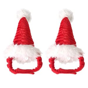 balacoo 2pcs christmas hat christmas costume outfits headwear hair grooming accessories for dog cat pet hamster christmas pet supplies