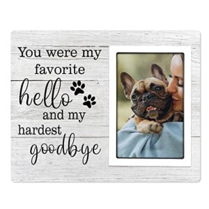 steadstyle dog memorial gifts for loss of dog, pet memorial gifts, sympathy gifts for loss of dog, pet remembrance gift, dog picture frame, pet loss gifts 4x6 in photo