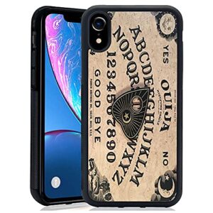 pandawanderer mizehai phone case for iphone xr with ouija board witch pattern anti-yellowing shockproof tpu silicone protective cover multicolor