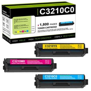 bey c3210c0 c3210m0 c3210y0 compatible remanufactured toner cartridge replacement for lexmark mc3224adwe mc3224i mc3326adwe mc3426i mc3224dwe mc3326i mc3426adw c3224dw c3326dw c3426dw (1c+1m+1y)
