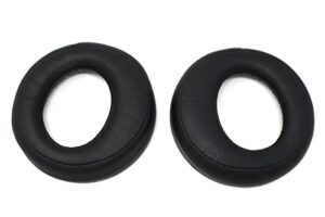 zotech leather replacement ear pads memory foam pads for sony ps4, ps3, psv gold wireless headphones (black)