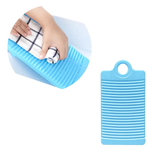 Cabilock Old School Washing Board Portable Non Washboard Plastic Hand Washing Board Underwear Washboard Mini Laundry Wash Board Clothes Washing Tool for Home Household (Blue) Manual Clothes Washer