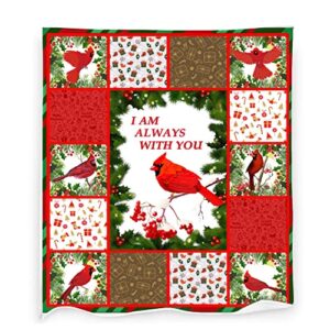 cardinal birds throw blanket super soft and warm flannel blankets for couch sofa cardinal gifts for kids and adults