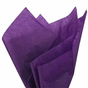 pmland gift wrapping tissue paper - dark purple color - 20 inches x 26 inches 60 sheets