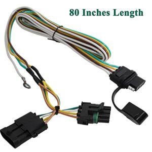 Oyviny Custom 4 Way Trailer Wiring Harness 55315 for 1988-2000 Chevy and GMC C/K Pickup, for Chevy Blazer/Suburban/Tahoe/GMC Suburban/Yukon/Cadillac Escalade