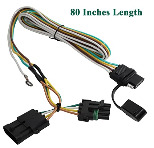 Oyviny Custom 4 Way Trailer Wiring Harness 55315 for 1988-2000 Chevy and GMC C/K Pickup, for Chevy Blazer/Suburban/Tahoe/GMC Suburban/Yukon/Cadillac Escalade