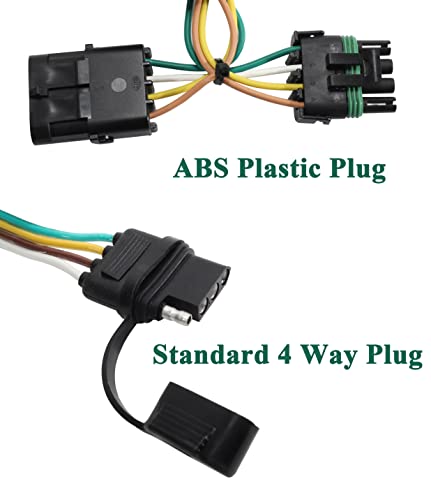 Oyviny Custom 4 Way Trailer Wiring Harness 55315 for 1988-2000 Chevy and GMC C/K Pickup, for Chevy Blazer/Suburban/Tahoe/GMC Suburban/Yukon/Cadillac Escalade