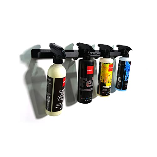 Maxshine Trigger Spray Bottle Holder – Hanging 5 or 6 Units of 16oz Bottles on The Holder, Simple and Durable Design