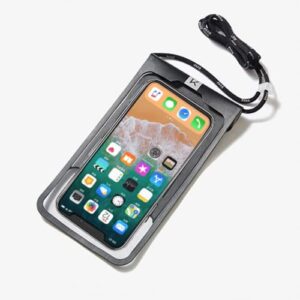 keep waterproof phone pouch, black