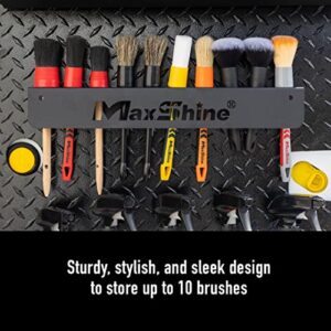 Maxshine Detailing Brush Holder – Simple & Durable Design, Available for Putting 10 car Detailing Brushes, Convenient Use, Easy to Install on Your Wall