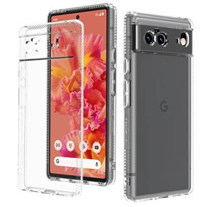 haii clear case for google pixel 6, slim thin flexible tpu shock-absorbing soft crystal clear lightweight shockproof protective case cover for google pixel 6 (clear)