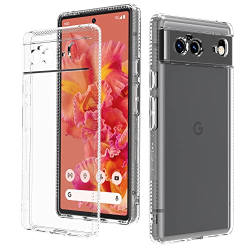 HAII Clear Case for Google Pixel 6, Slim Thin Flexible TPU Shock-Absorbing Soft Crystal Clear Lightweight Shockproof Protective Case Cover for Google Pixel 6 (Clear)