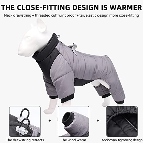 Windproof Warm Full Body Coat for Small Dogs Waterproof Small Dog Coats for Puppy Quality Puppy Winter Clothes Reflective Outdoor Snow Jacket