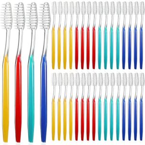 honeydak 400 pack disposable toothbrushes individually wrapped toothbrushes manual single use toothbrush soft bristle toothbrush colorful disposable tooth brush set for adults kids travel toiletries