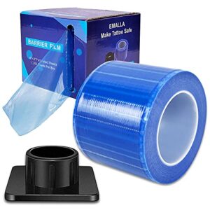 barrier film - autdor dental barrier film roll 1200 sheets dental film barrier tape 4'' x 6'' thick disposable protective pe film with dispenser box for dental tattoo makeup microblading supplies