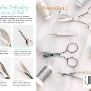 Kimberbell Beginner Box & Deluxe Scissor Set (35 Pcs) Machine Embroidery & Sewing, 3 Projects, Step-by-Step Instructions, Fabric + Materials, Techniques: Raw Edge Appliqué, Quilting & Satin Stitch